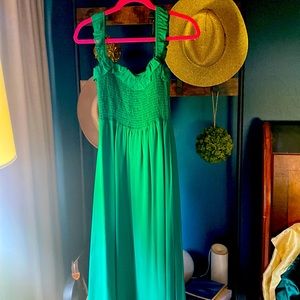 Green Reformation Midi Dress
